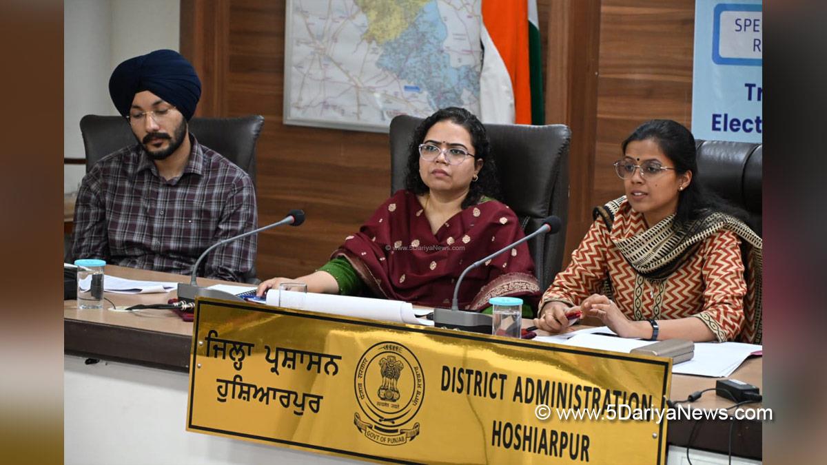 Aashika Jain, DC Hoshiarpur, Deputy Commissioner Hoshiarpur, Hoshiarpur