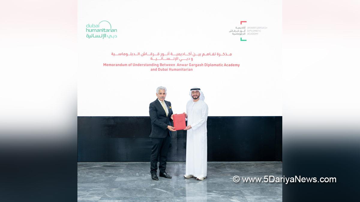 HE Dr Mohammed Ibrahim Al Dhaheri, Anwar Gargash Diplomatic Academy, Giuseppe Saba, Dubai Humanitarian, Dubai, UAE