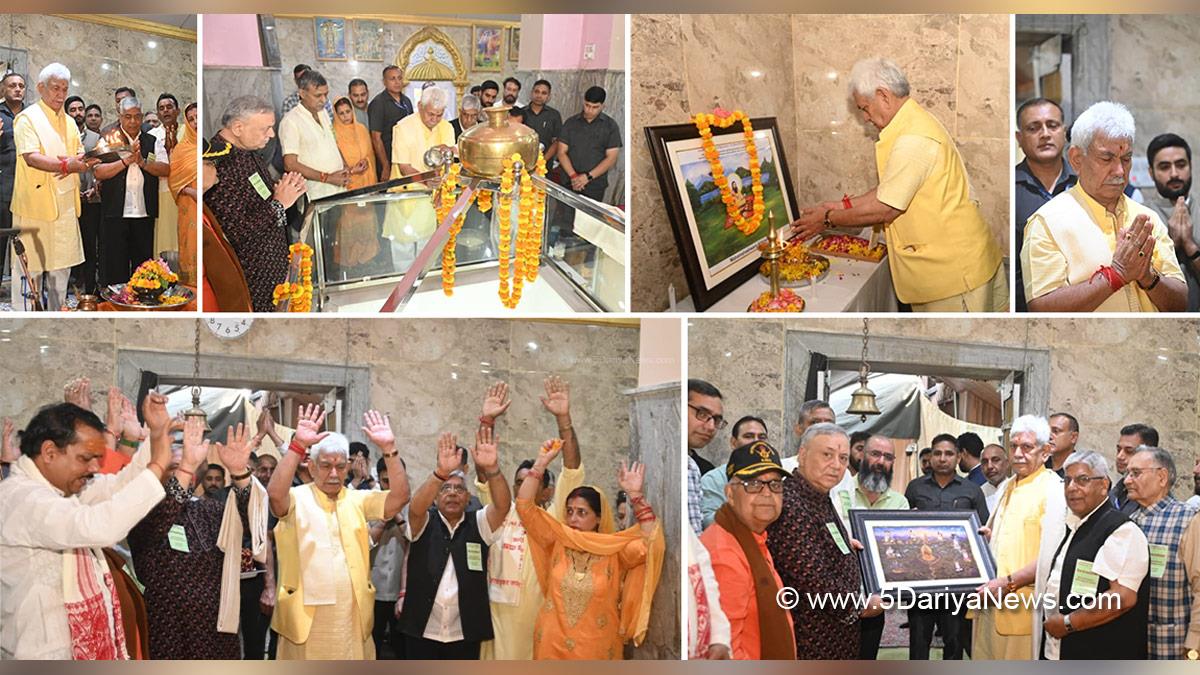 Manoj Sinha, Lieutenant Governor JK, Rudra Abhishek, Shivacharya Abhinavgupta Jayanti, Nirjala Ekadashi, Srinagar