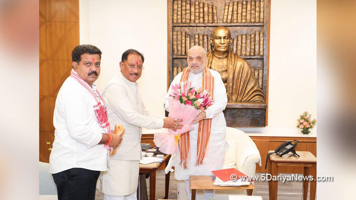 Amit Shah, Union Home Minister, BJP, Bharatiya Janata Party, Vishnu Deo Sai, BJP Chhattisgarh, Chief Minister of Chhattisgarh, New Delhi