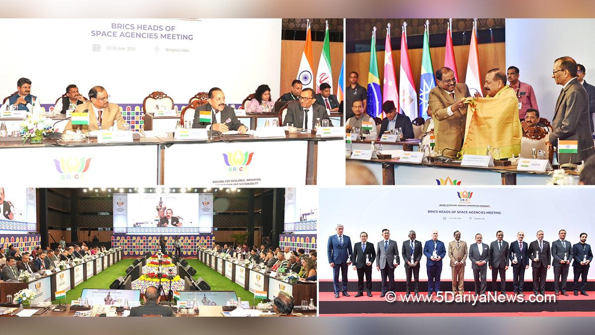 Dr Jitendra Singh, BJP, Bharatiya Janata Party, BRICS Space Economy, BRICS Heads of Space Agencies Meeting, Bengaluru