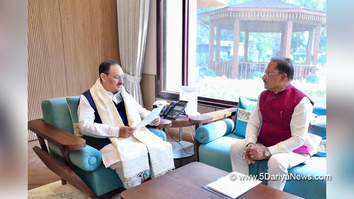 Jagat Prakash Nadda, JP Nadda, BJP, Bharatiya Janata Party, Vishnu Deo Sai, BJP Chhattisgarh, Chief Minister of Chhattisgarh, New Delhi