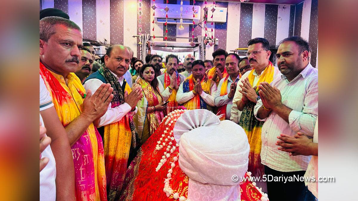 Dr Devinder Kumar Manyal, Sat Sharma, BJP JK, Holy Shrine of Baba Chamliyal Ji, Ramgarh