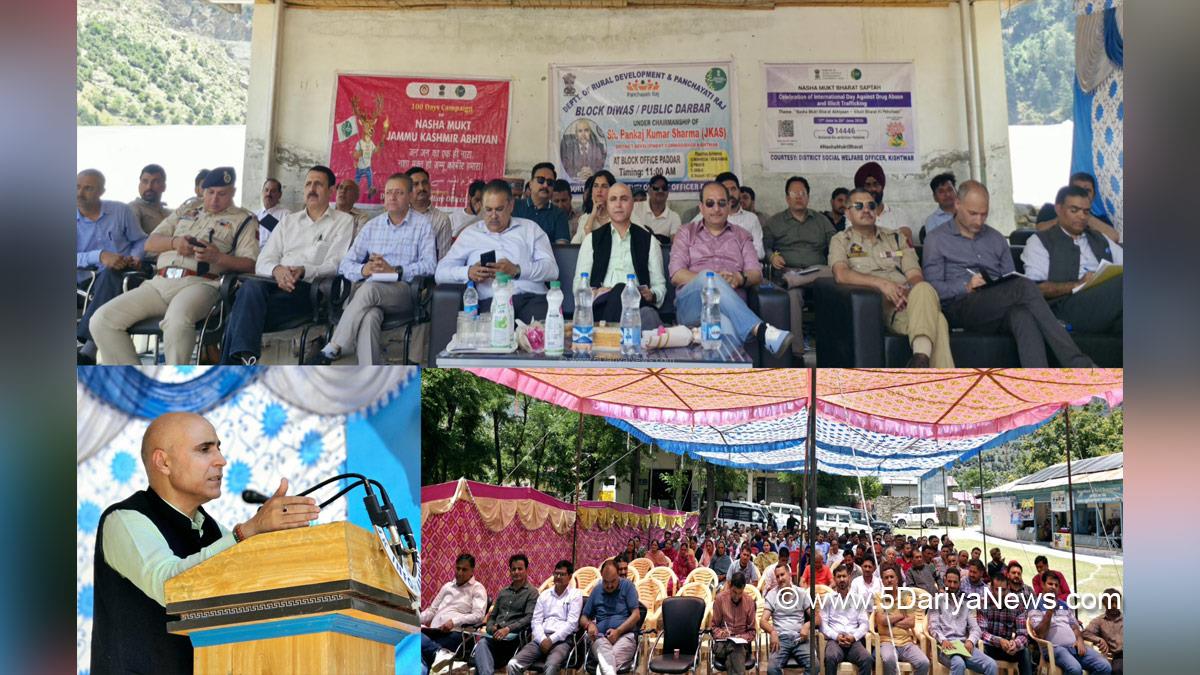 Pankaj Kumar Sharma, Kishtwar, DC Kishtwar, Deputy Commissioner Kishtwar, Block Diwas