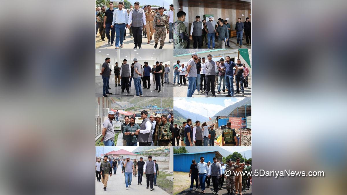 Jatin Kishore, Ganderbal, Deputy Commissioner Ganderbal, Transit Camp Manigam, Base Camp Baltal, Shri Amarnath Ji Yatra 2026, SANJY 2026