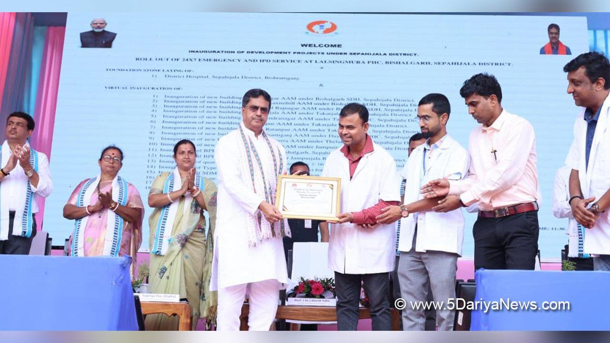Manik Saha, BJP Tripura, Chief Minister of Tripura, Agartala, Tripura