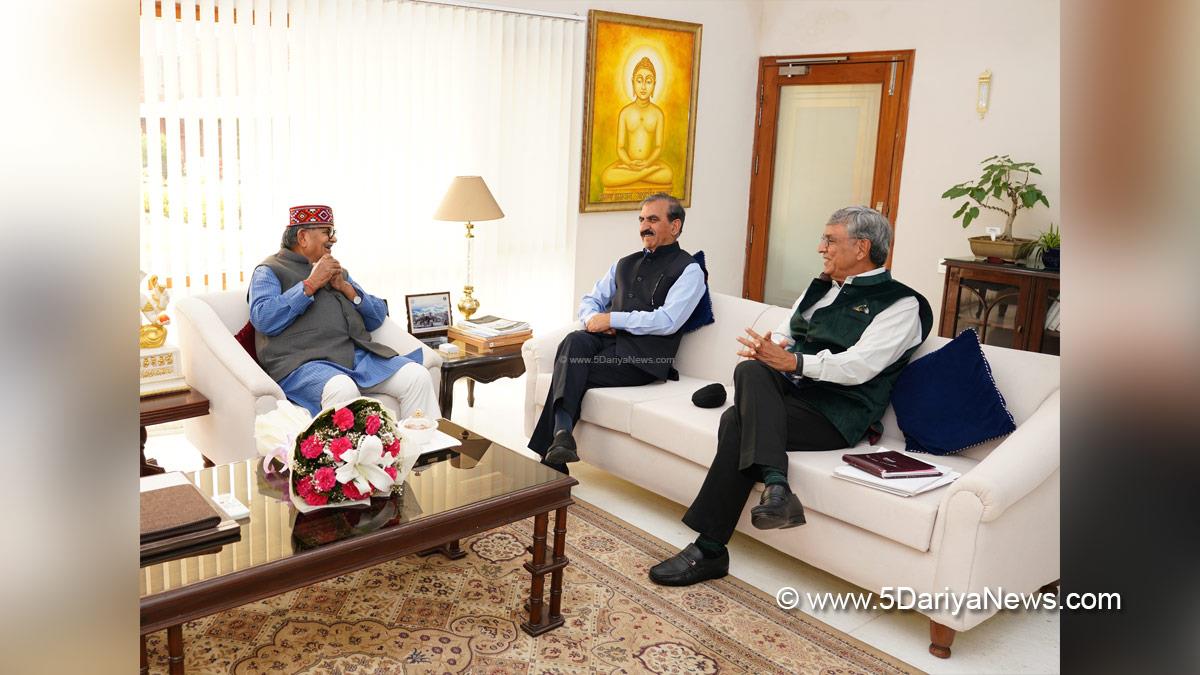 Sukhvinder Singh Sukhu, Thakur Sukhvinder Singh Sukhu, Himachal Congress, Shimla, Chief Minister of Himachal Pradesh, Gulab Chand Kataria, Governor of Punjab, Punjab Governor, Punjab Raj Bhavan