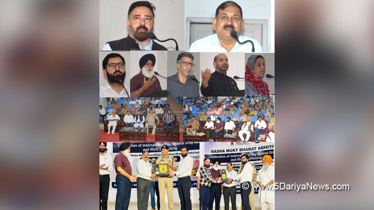 Ashok Kumar Sharma, Poonch, Deputy Commissioner Poonch, Nasha Mukt Bharat Abhiyan, SWD Poonch