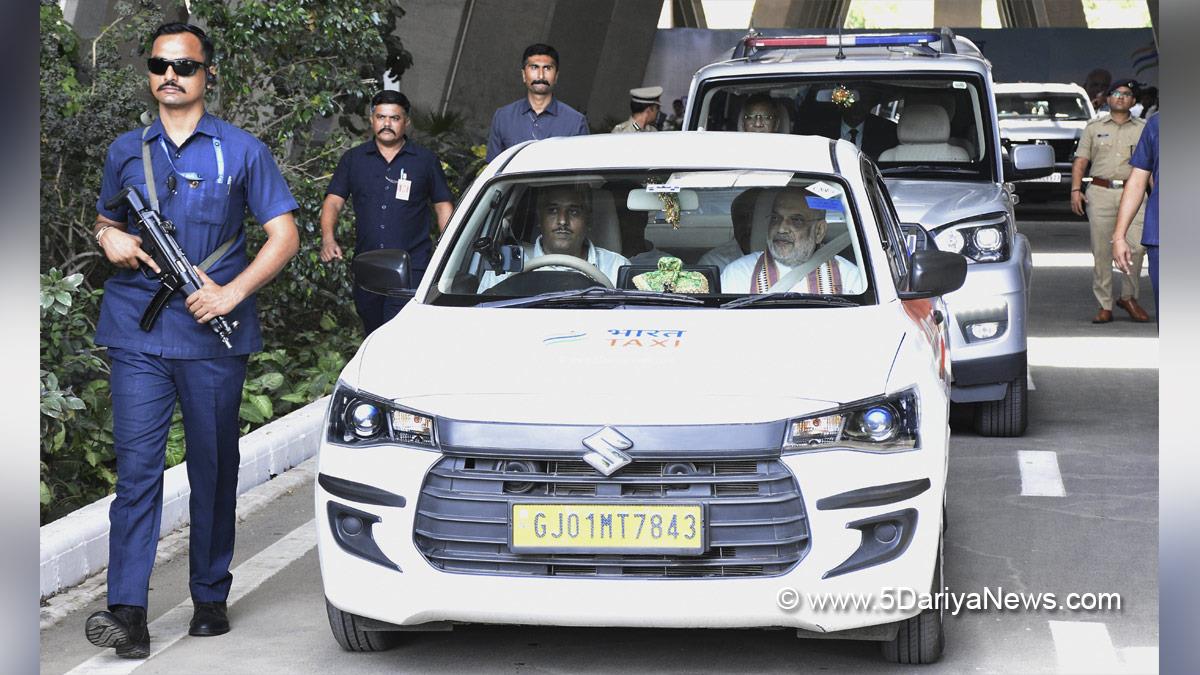 Amit Shah, Union Home Minister, BJP, Bharatiya Janata Party, Minister of Cooperation, Bharat Taxi, Gujarat