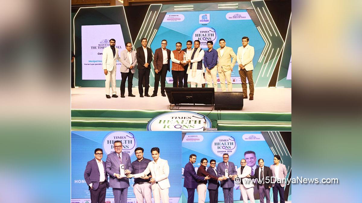 Mohan Charan Majhi, BJP Odisha, Chief Minister of Odisha, Odisha, Bhubaneswar, Manipal Hospital Bhubaneswar, Times Health Icons 2026 Awards