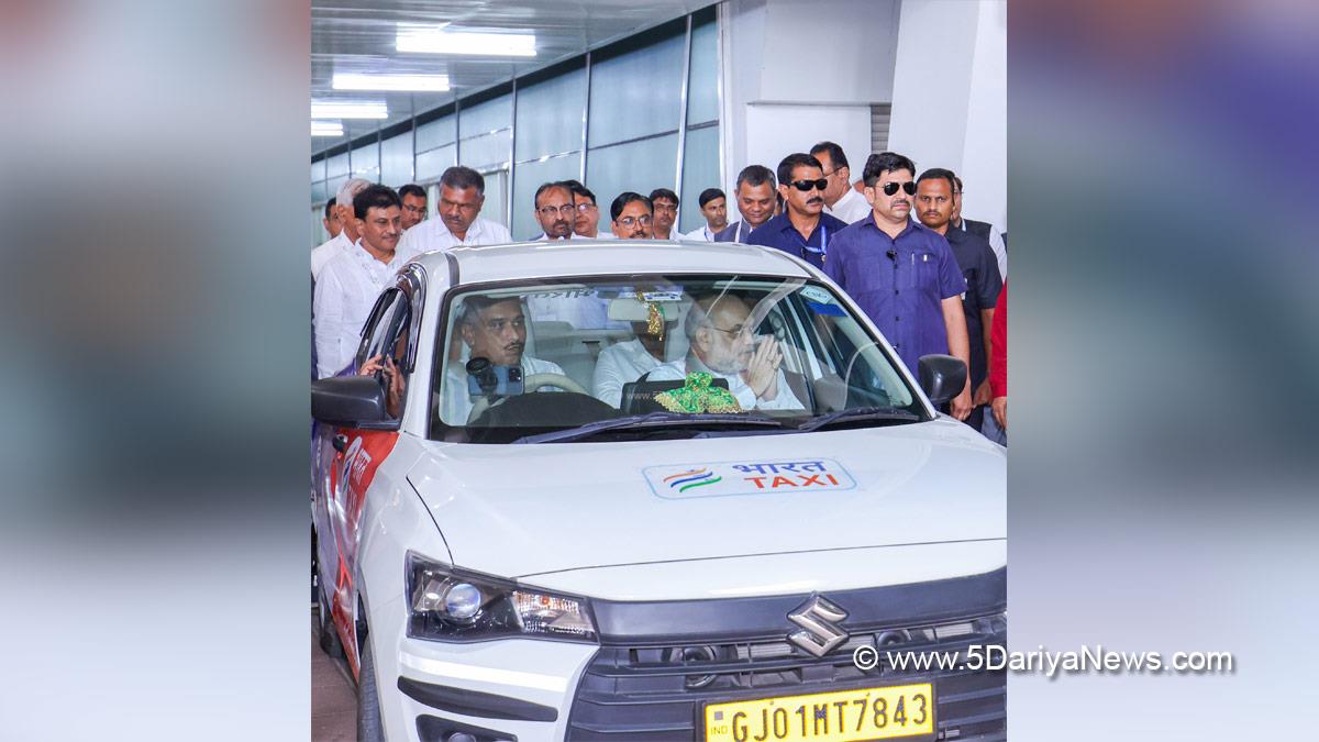 Amit Shah, Union Home Minister, BJP, Bharatiya Janata Party, Minister of Cooperation, Bharat Taxi, Gujarat
