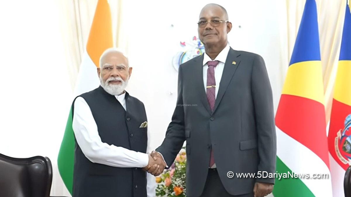 Narendra Modi, BJP, Bharatiya Janata Party, Prime Minister of India, Seychelles, Victoria, Patrick Herminie
