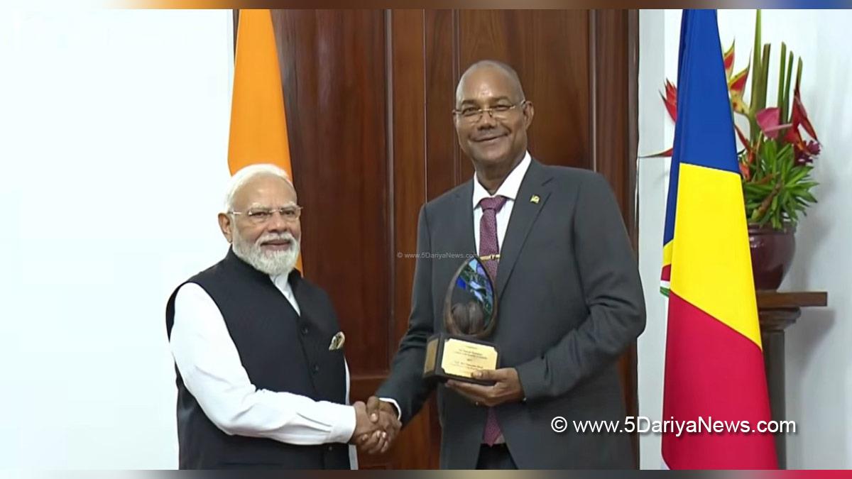 Narendra Modi, BJP, Bharatiya Janata Party, Prime Minister of India, Seychelles, Victoria, Patrick Herminie