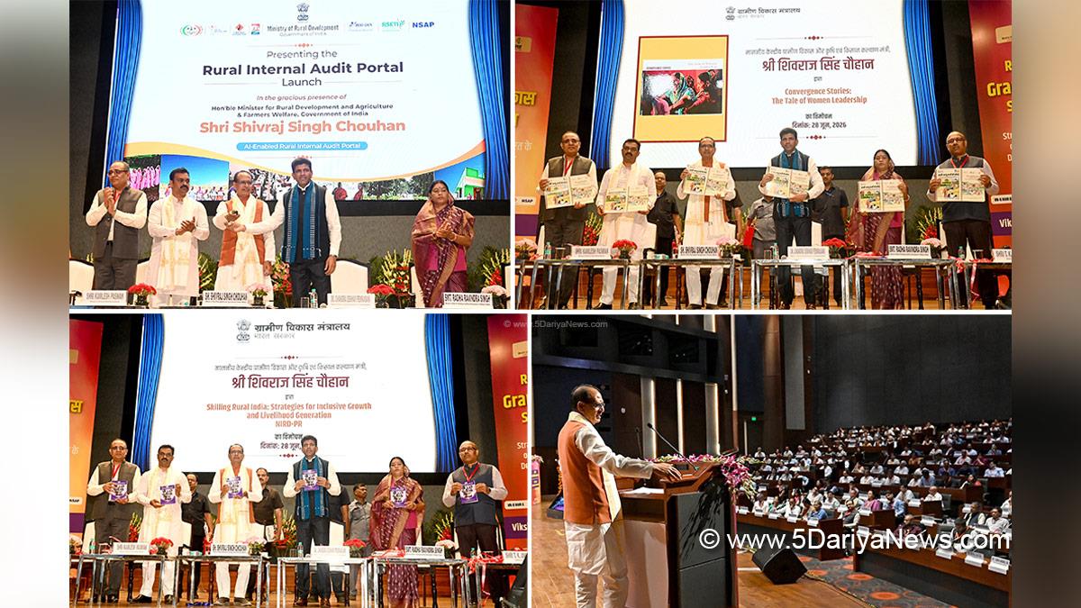 Shivraj Singh Chouhan, Shivraj Chauhan, BJP, Bharatiya Janata Party, Dr Chandra Shekhar Pemmasani, Rural Internal Audit Portal, Rashtriya Gramin Vikas Sammelan, New Delhi
