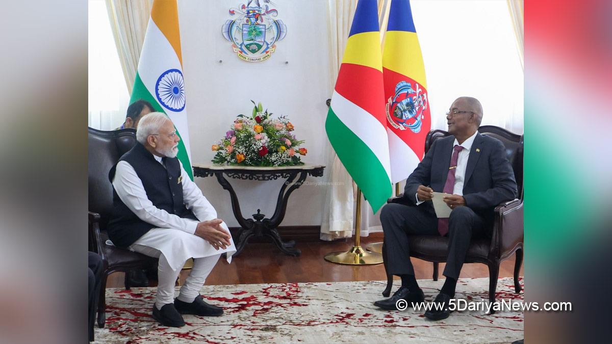 Narendra Modi, BJP, Bharatiya Janata Party, Prime Minister of India, Victoria, Seychelles, Patrick Herminie