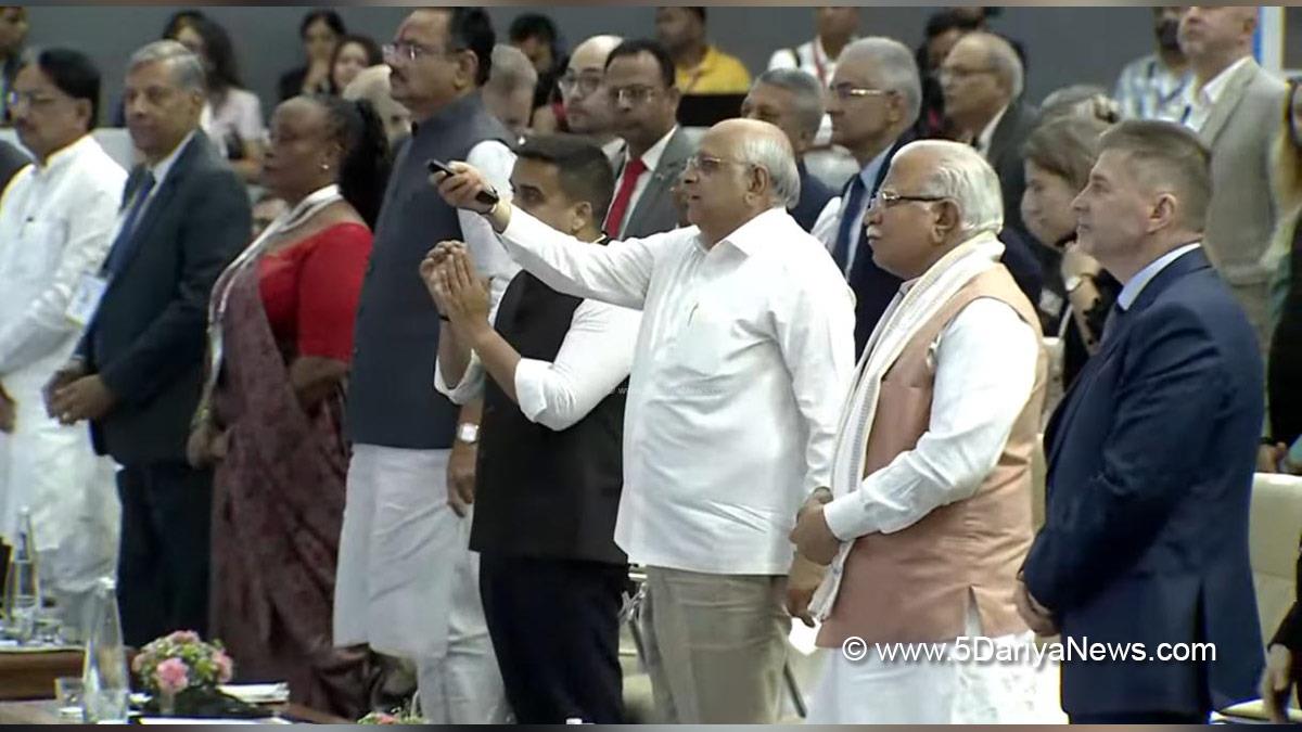 Bhupendra Patel, Chief Minister of Gujarat, BJP Gujarat, Manohar Lal Khattar, Harsh Sanghavi, Vadodara, Vibrant Gujarat Regional Conference, VGRC