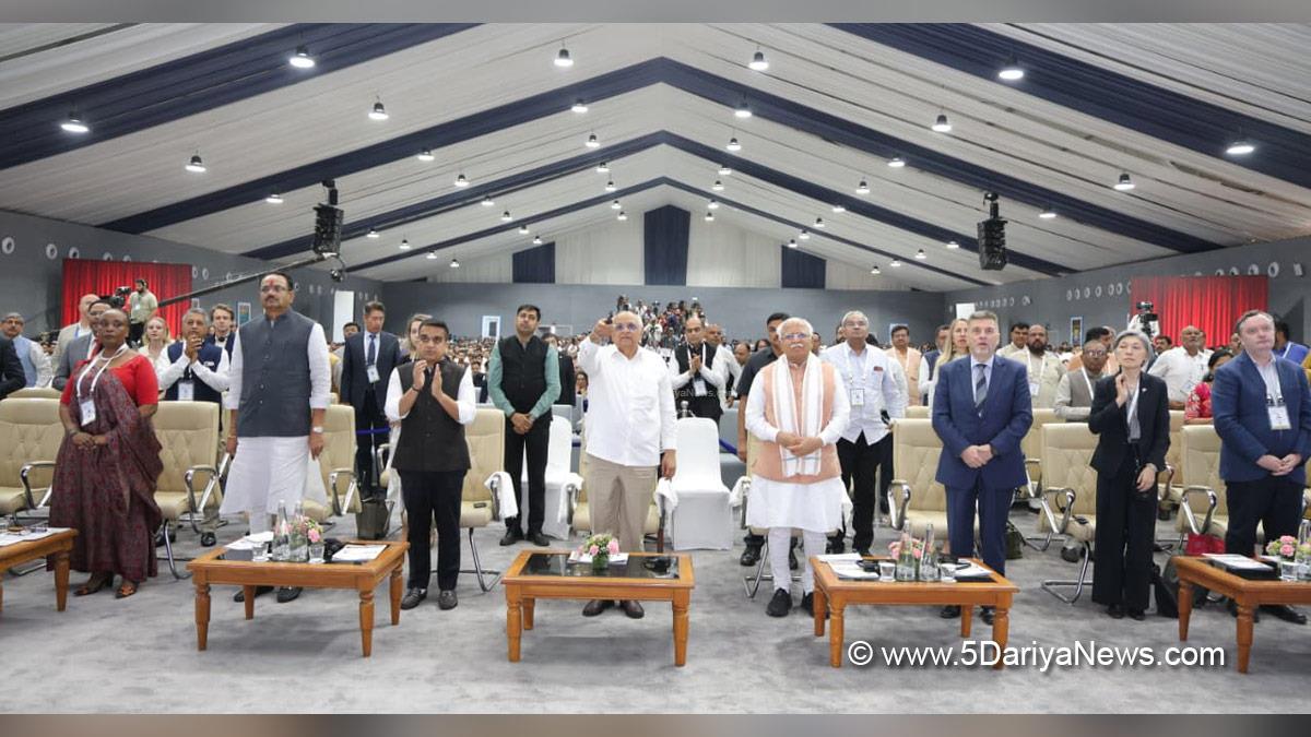 Bhupendra Patel, Chief Minister of Gujarat, BJP Gujarat, Manohar Lal Khattar, Harsh Sanghavi, Vadodara, Vibrant Gujarat Regional Conference, VGRC