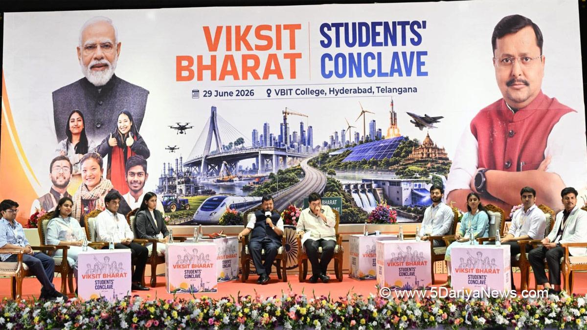 Nitin Nabin, BJP, Bharatiya Janata Party, Viksit Bharat Student Conclave, Hyderabad, Telangana