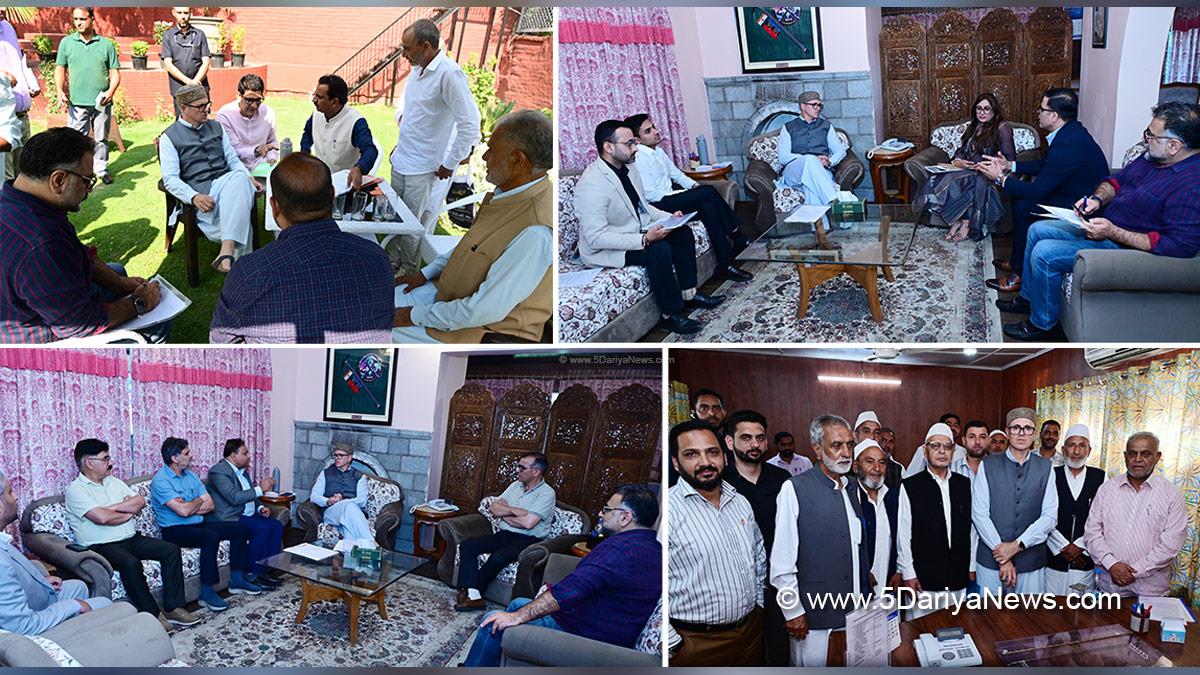 Omar Abdullah, Chief Minister of JK, Jammu and Kashmir National Conference, National Conference, Srinagar