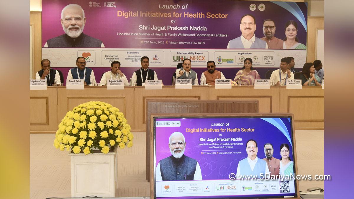 Jagat Prakash Nadda, JP Nadda, BJP, Bharatiya Janata Party, Prataprao Jadhav, Anupriya Patel, Manik Saha, New Delhi