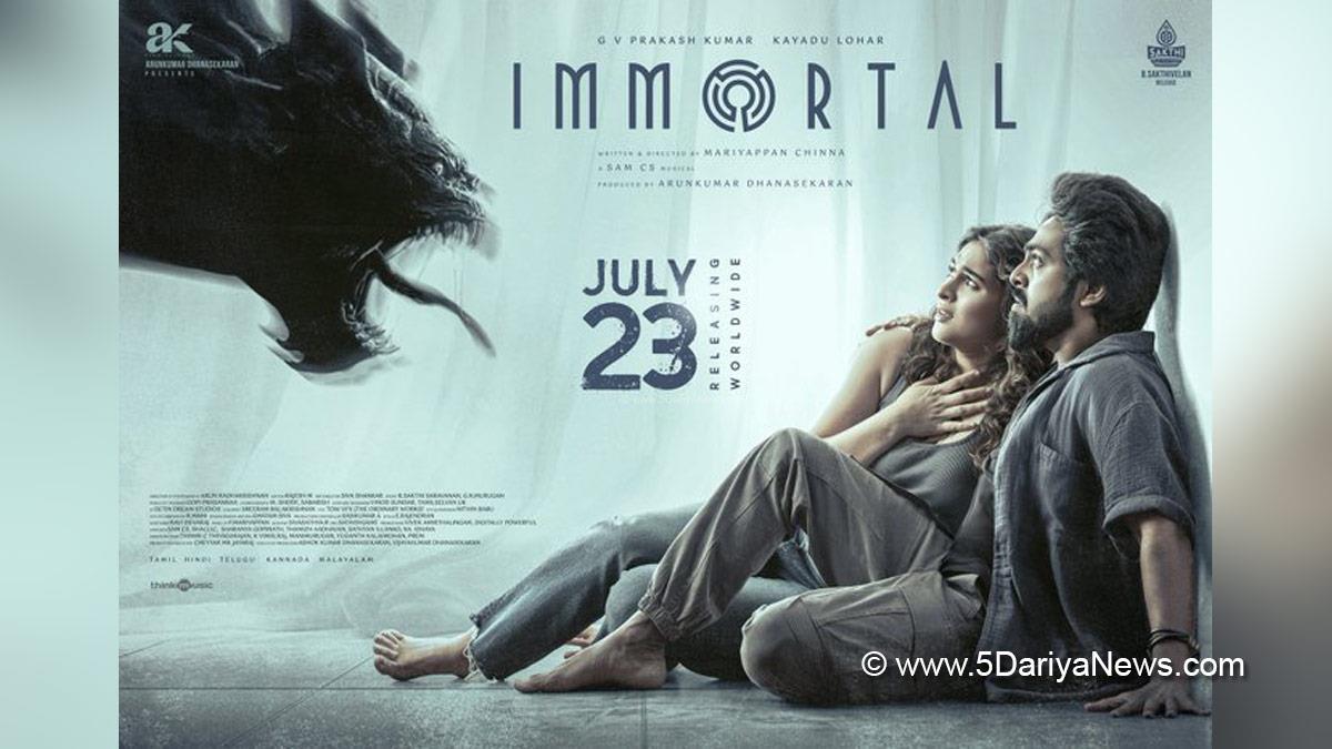 G V Prakash, Mariyappan Chinna, Kayadu Lohar, Immortal, Tollywood, Tollywood News, Latest Tollywood News, Chennai