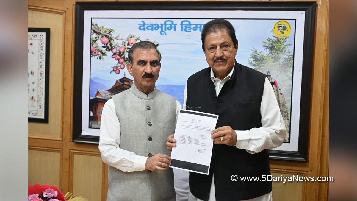 Sukhvinder Singh Sukhu, Thakur Sukhvinder Singh Sukhu, Himachal Pradesh, Himachal, Himachal Congress, Chief Minister of Himachal Pradesh, Himachal News, Latest Himachal News 