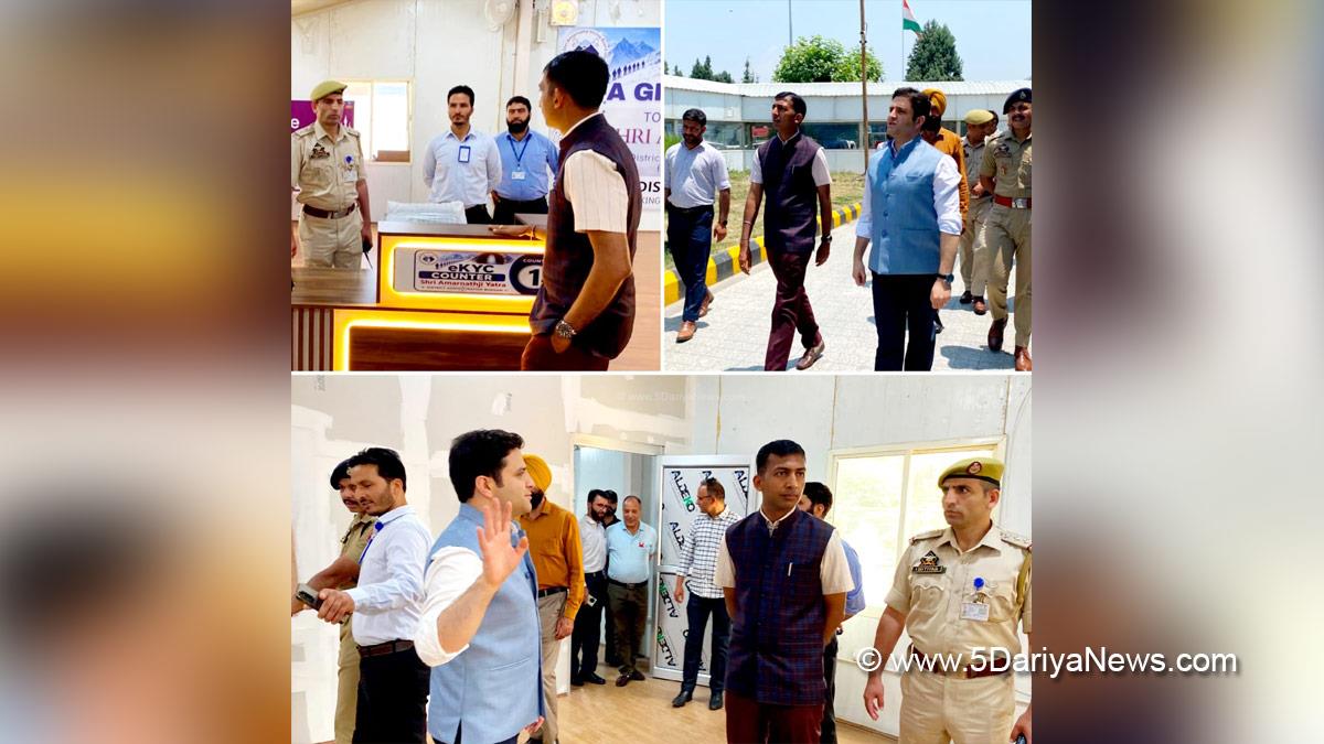 Anshul Garg, Divisional Commissioner Kashmir, Srinagar, Athar Aamir Khan, Budgam, Deputy Commissioner Budgam, DC Budgam, Shri Amarnath Ji Yatra, Shri Amarnath Ji Yatra 2026, Amarnath Ji Yatra, Amarnath Ji Yatra 2026, Shri Amarnath Ji Pilgrimage, Shri Amarnath Ji Shrine Board, SASB, SANJY 2026