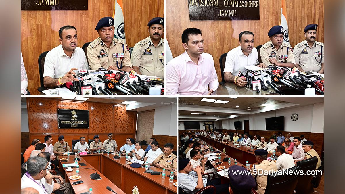 Ramesh Kumar, Jammu, DDC Jammu, Divisional Commissioner Jammu, Rakesh Minhas, Dr Rakesh Minhas, DC Jammu, Deputy Commissioner Jammu, Bhim Sen Tuti, Shri Amarnath Ji Yatra, Shri Amarnath Ji Yatra 2026, Amarnath Ji Yatra, Amarnath Ji Yatra 2026, Shri Amarnath Ji Pilgrimage, Shri Amarnath Ji Shrine Board, SASB, SANJY 2026