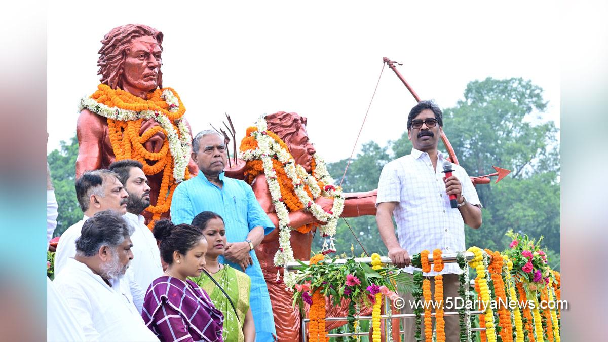 Hemant Soren, Chief Minister of Jharkhand, Jharkhand Mukti Morcha, Jharkhand, Ranchi, Babulal Marandi, Hul Diwas