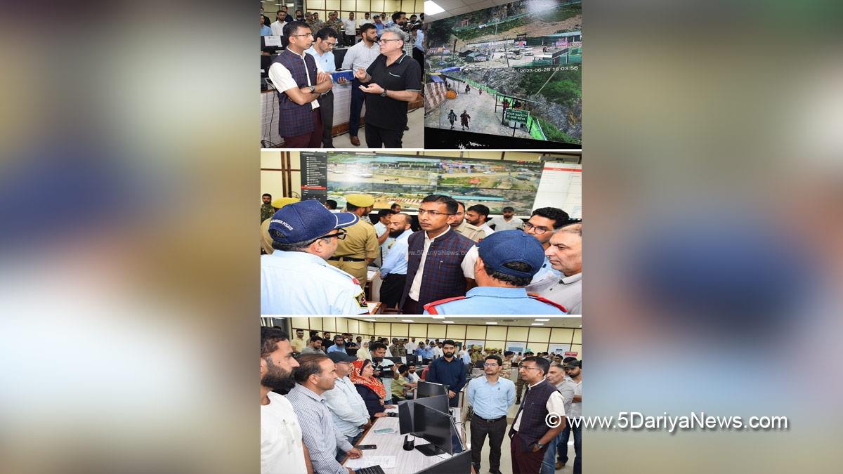 Anshul Garg, Divisional Commissioner Kashmir, Srinagar, Integrated Command Control Centre Srinagar, ICCC Srinagar