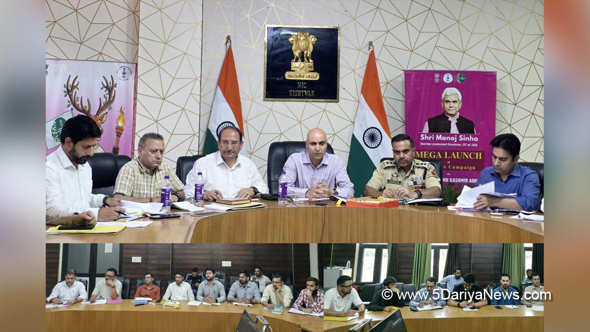 Pankaj Kumar Sharma, Kishtwar, DC Kishtwar, Deputy Commissioner Kishtwar