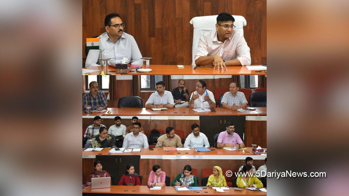 Kumar Abhishek, Reasi, Deputy Commissioner Reasi, District Level Implementation Committee, DLIC, Mission YUVA