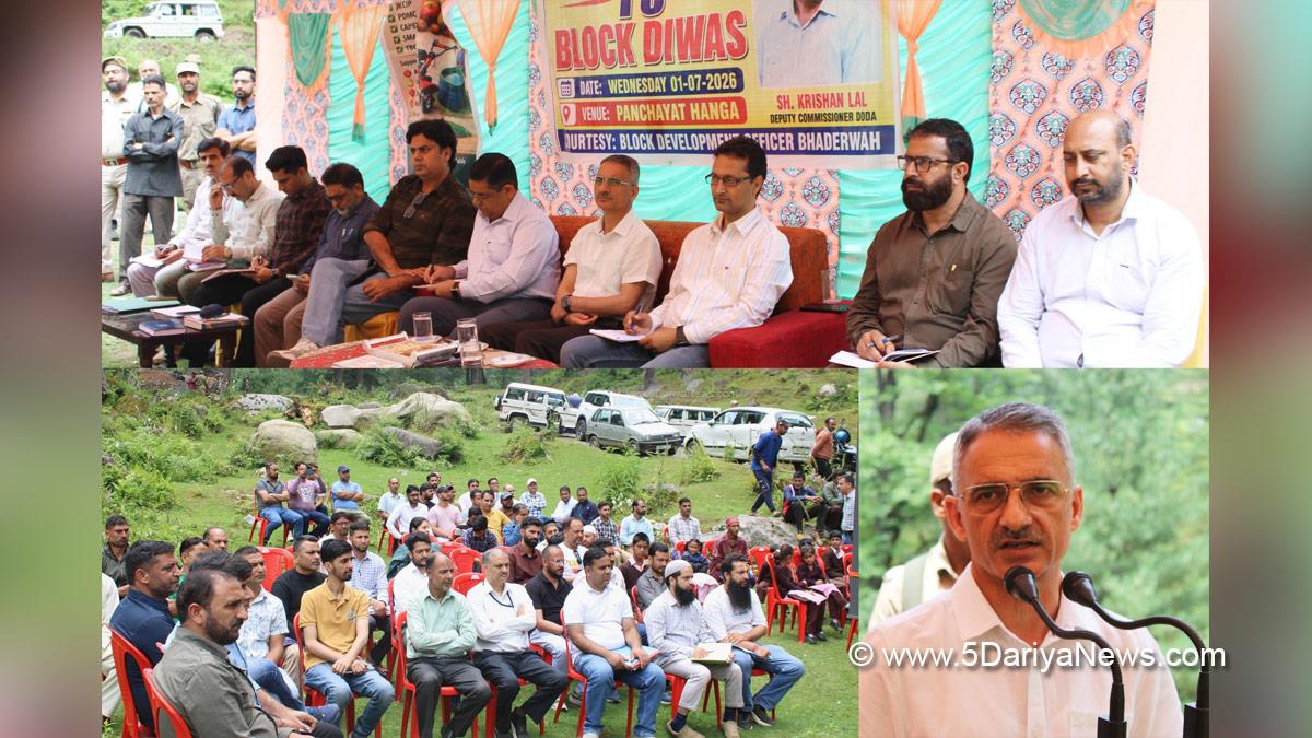 Krishan Lal, Doda, Deputy Commissioner Doda