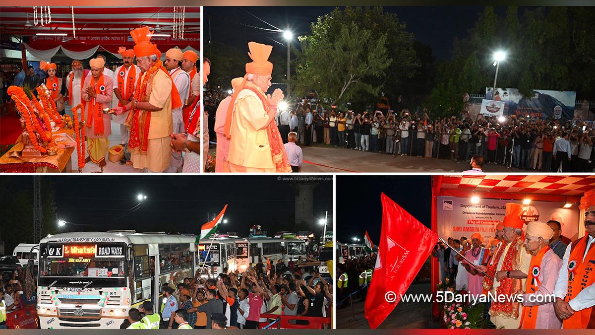 Manoj Sinha, Lieutenant Governor JK, Jammu, Bhagwati Nagar Base Camp, Devyani Rana, Jugal Kishore Sharma, BJP JK, Shri Amarnath Ji Yatra, Shri Amarnath Ji Yatra 2026, Amarnath Ji Yatra, Amarnath Ji Yatra 2026, Shri Amarnath Ji Pilgrimage, Shri Amarnath Ji Shrine Board, SASB, SANJY 2026