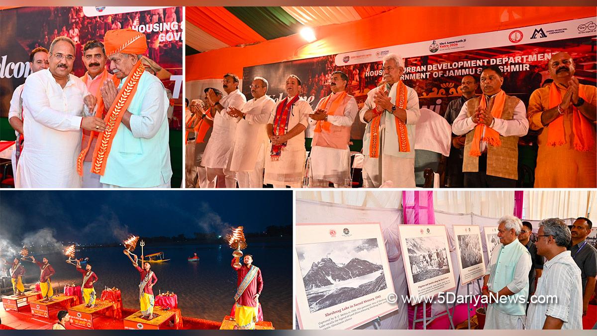 Manoj Sinha, Lieutenant Governor JK, Jugal Kishore Sharma, Sat Sharma, Sunil Sharma, Yudhvir Sethi, BJP JK, Jammu, Shri Amarnath Ji Yatra, Shri Amarnath Ji Yatra 2026, Amarnath Ji Yatra, Amarnath Ji Yatra 2026, Shri Amarnath Ji Pilgrimage, Shri Amarnath Ji Shrine Board, SASB, SANJY 2026