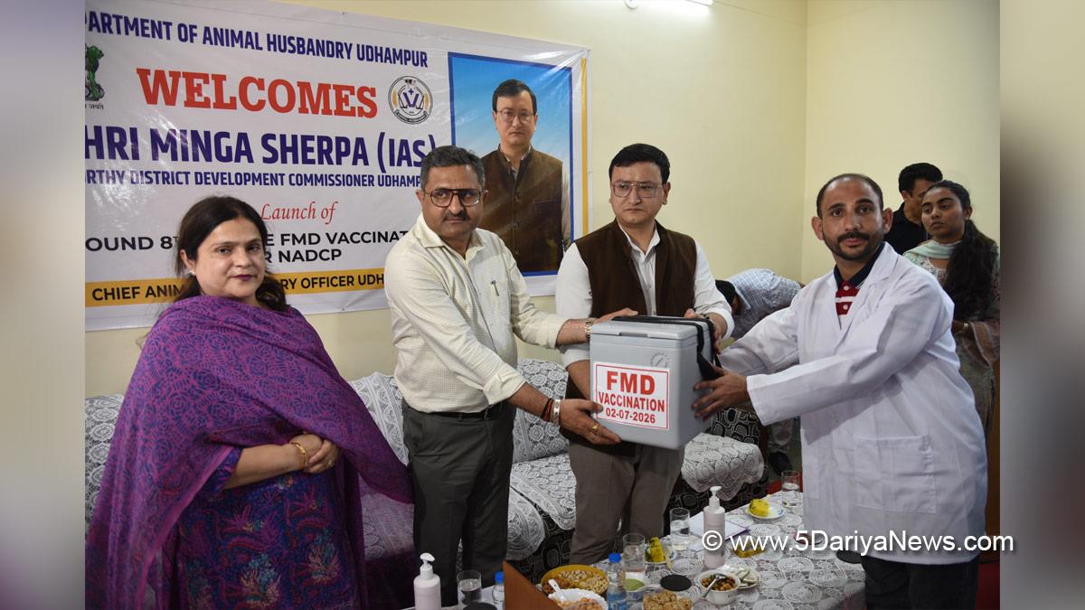 Minga Sherpa, Udhampur, DC Udhampur, Deputy Commissioner Udhampur, National Animal Disease Control Programme, NADCP