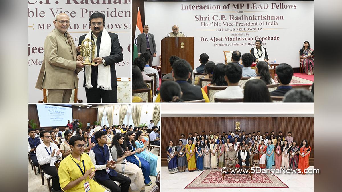 CP Radhakrishnan, Chandrapuram Ponnusami Radhakrishnan, Vice President of India, BJP, Bharatiya Janata Party, MP LEAD Fellowship, Dr Ajeet Madhavrao Gopchade, New Delhi