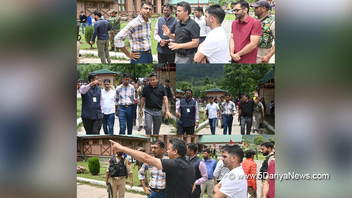 Anshul Garg, Divisional Commissioner Kashmir, Dr Bilal Mohi Ud Din Bhat, Anantnag, DC Anantnag, Deputy Commissioner Anantnag, Nunwan Base Camp