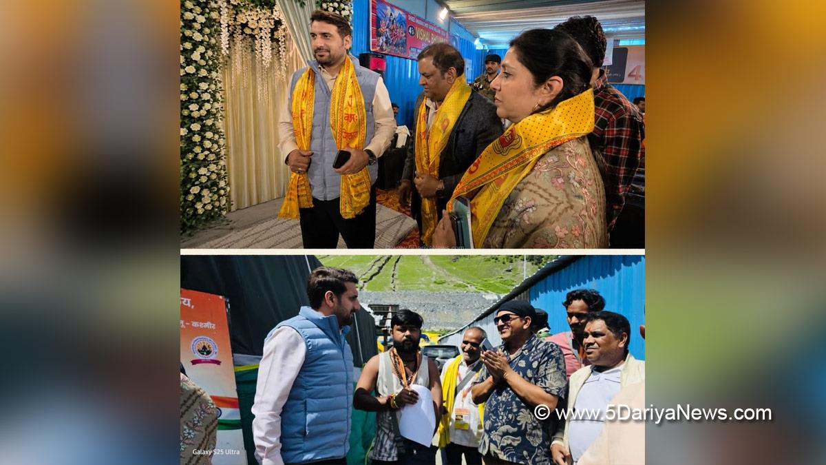 Mohammad Aijaz Asad, Secretary Rural Development Department and Panchayati Raj, Baltal Base Camp, Shri Amarnath Ji Yatra, Shri Amarnath Ji Yatra 2026, Amarnath Ji Yatra, Amarnath Ji Yatra 2026, Shri Amarnath Ji Yatra Pilgrims, Shri Amarnath Ji Shrine Board, SASB, SANJY 2026