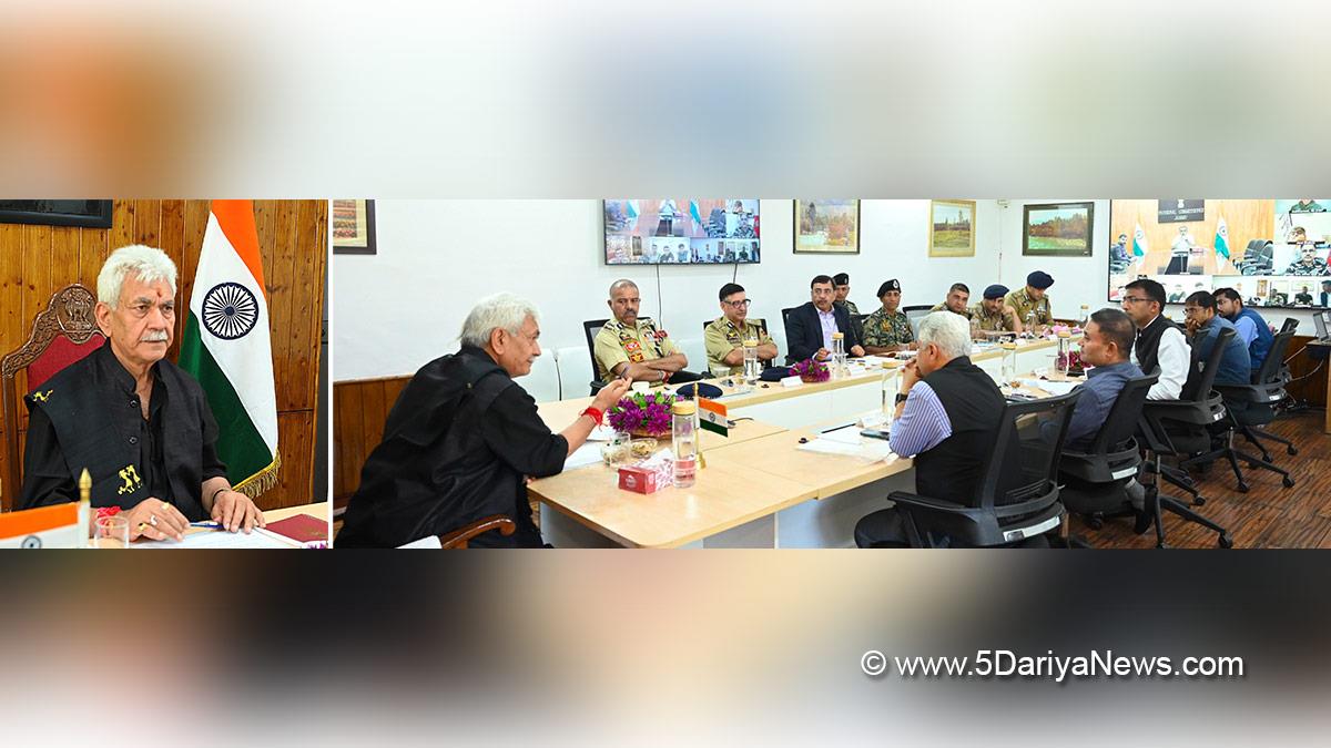 Manoj Sinha, Lieutenant Governor JK, Atal Dulloo, Srinagar, Shri Amarnath Ji Yatra, Shri Amarnath Ji Yatra 2026, Amarnath Ji Yatra, Amarnath Ji Yatra 2026, Shri Amarnath Ji Yatra Pilgrims, Shri Amarnath Ji Shrine Board, SASB, SANJY 2026