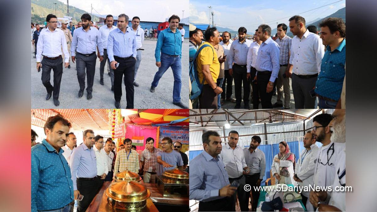 Mohammad Alyas Khan, Ramban, Deputy Commissioner Ramban, Lamber Yatra Camp, Shri Amarnath Ji Yatra, Shri Amarnath Ji Yatra 2026, Amarnath Ji Yatra, Amarnath Ji Yatra 2026, Shri Amarnath Ji Yatra Pilgrims, Shri Amarnath Ji Shrine Board, SASB, SANJY 2026