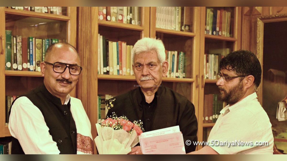 Manoj Sinha, Lieutenant Governor JK, Syed Mohd Rafiq Shah, Srinagar