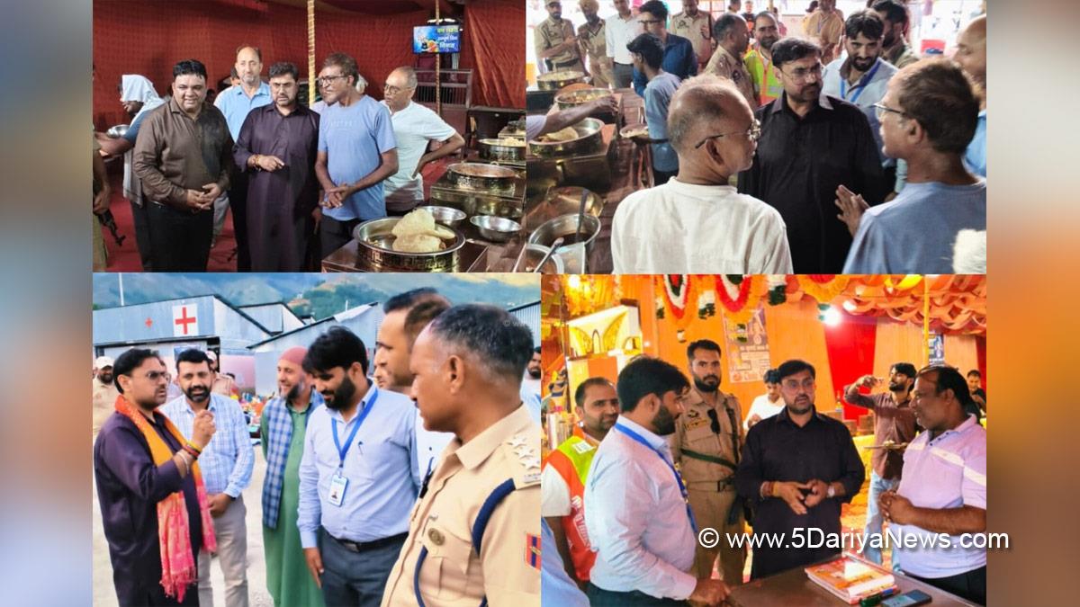 Satish Sharma, Jammu and Kashmir National Conference, National Conference, Srinagar, Shri Amarnath Ji Yatra, Shri Amarnath Ji Yatra 2026, Amarnath Ji Yatra, Amarnath Ji Yatra 2026, Shri Amarnath Ji Yatra Pilgrims, Shri Amarnath Ji Shrine Board, SASB, SANJY 2026
