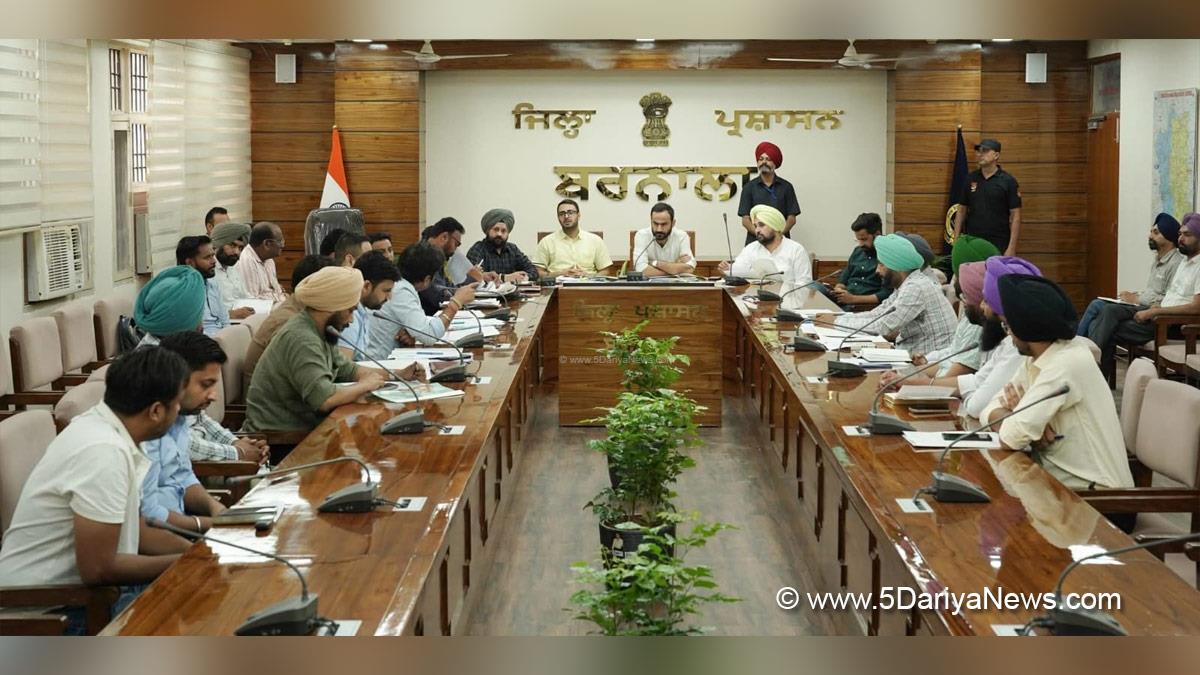 Gurmeet Singh Meet Hayer, Meet Hayer, AAP Punjab , Punjab, Punjab News, Latest Punjab News, Harpreet Singh, DC Barnala, Deputy Commissioner Barnala, Barnala