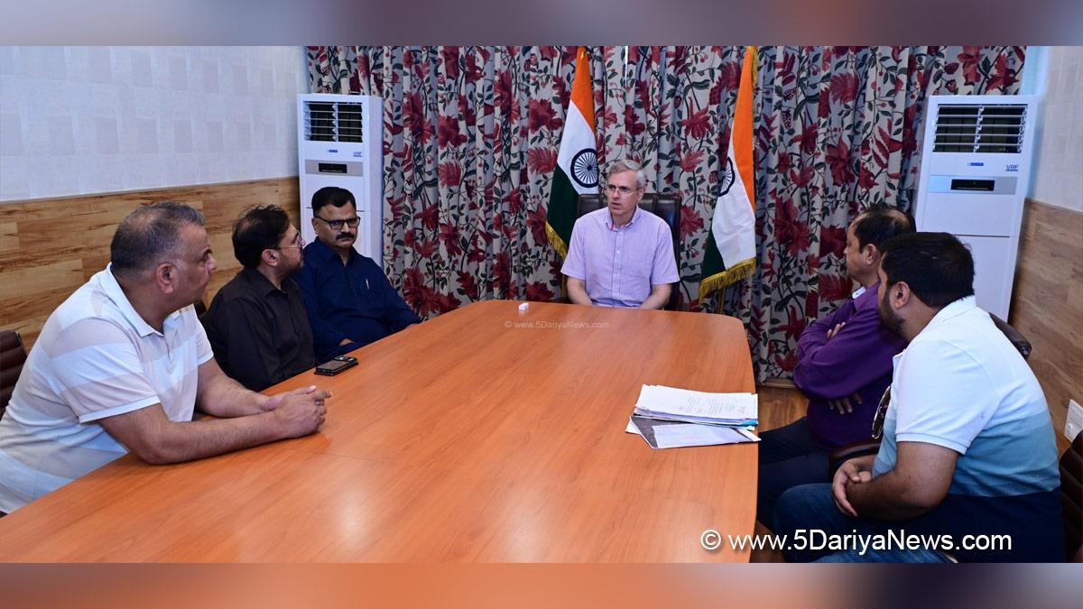 Omar Abdullah, Chief Minister of JK, Jammu and Kashmir National Conference, National Conference, Javed Ahmed Rana, Javed Rana, Satish Sharma, Srinagar