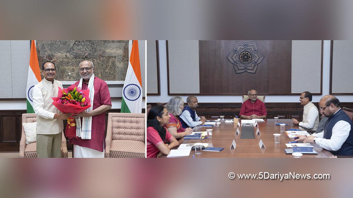 CP Radhakrishnan, Chandrapuram Ponnusami Radhakrishnan, Vice President of India, BJP, Bharatiya Janata Party, Shivraj Singh Chouhan, Shivraj Chauhan, New Delhi