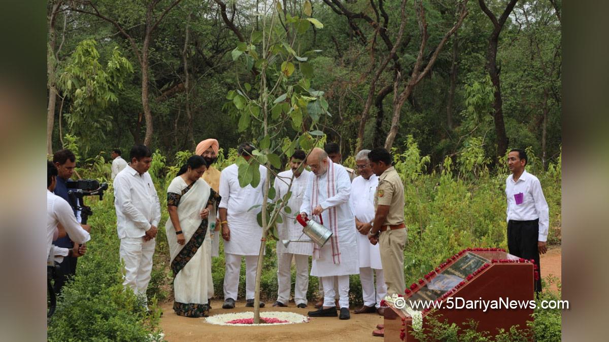 Amit Shah, Union Home Minister, BJP, Bharatiya Janata Party, Minister of Cooperation, Bhupender Yadav, Manoj Tiwari, Rekha Gupta, BJP Delhi, Chief Minister of Delhi, Delhi CM, New Delhi, Parvesh Verma, Parvesh Sahib Singh Verma, Manjinder Singh Sirsa, Mega Tree Plantation Drive