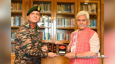 Manoj Sinha, Lieutenant Governor JK, Srinagar, Military, General Dhiraj Seth, Indian Army, Chief of the Army Staff, COAS