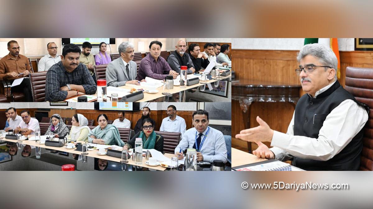 Atal Dulloo, Chief Secretary JK, TB Mukt Bharat Abhiyan, National Tuberculosis Elimination Programme, NTEP, Srinagar