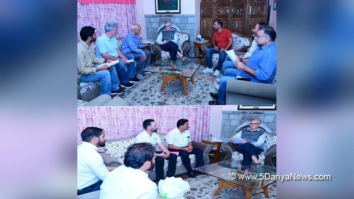 Omar Abdullah, Chief Minister of JK, Jammu and Kashmir National Conference, National Conference, Srinagar